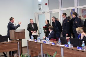 Savivaldybės taryba ir ugniagesiai gelbėtojai į pensiją palydi ilgametį ugniagesį gelbėtoją P. Danilkevičių