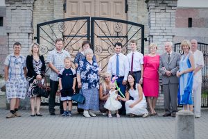 Lengvinų giminė, tęsianti senųjų kartų darbus Lietuvai. Proanūkės Elijos Lengvinaitės krikštynos Vievio bažnyčioje