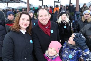 Šventėje dalyvavo organizacinio komiteto pirmininkė, žemės ūkio viceministrė Ausma Miškinienė ir žemės ūkio ministras Giedrius Surplys. Vytauto RIDIKO nuotrauka.