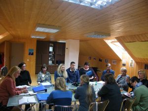 Renovuotuose Žebertonių bendruomenės namuose vyko Vilniaus regiono VVG susitikimas