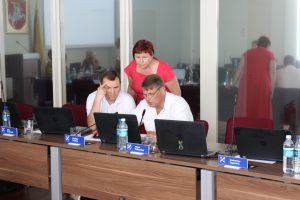 Tarybos nariai Gintaras Jančiauskas, Edita Kircūnienė, Virgilijus Pruskas