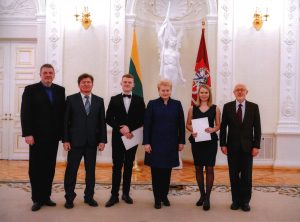 Su prezidente Dalia Grybauskaite po tarptautinių konkursų laureatų apdovanojimų šventės 2019 m.