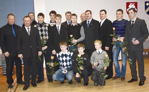 Gražūs sportininkų nuopelnai gražiai pagerbti