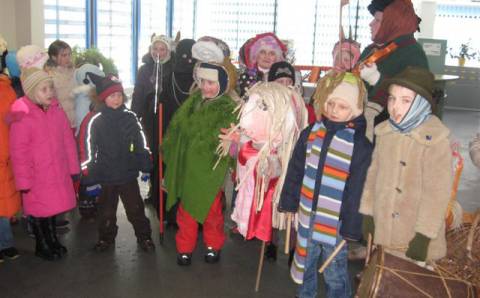 Varė žiemą, linkėjo gerų metų
