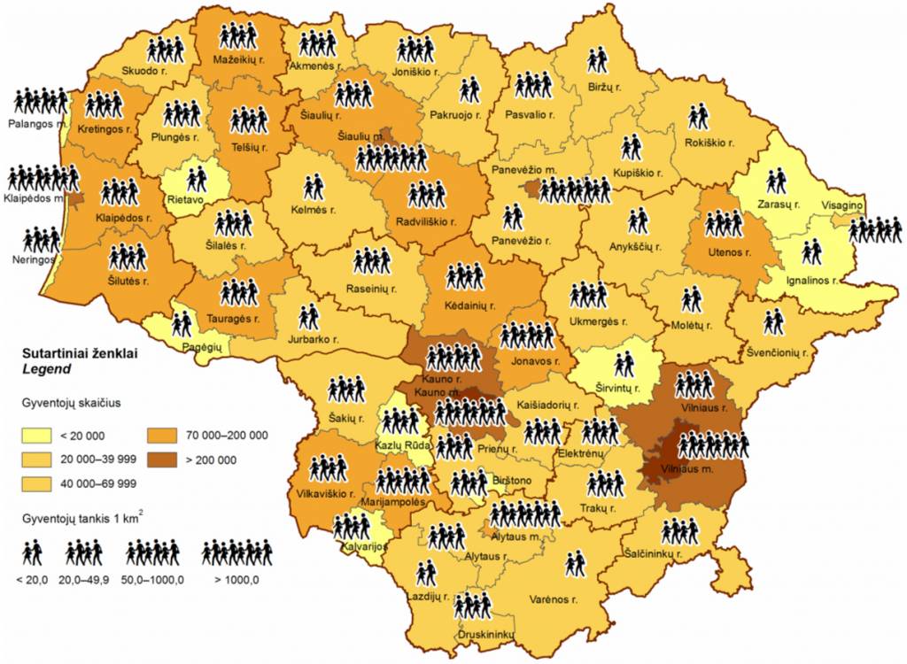 Lietuvoje gyventojų sumažėjo 400 tūkst., o Elektrėnų  savivaldybėje – 4 tūkst.