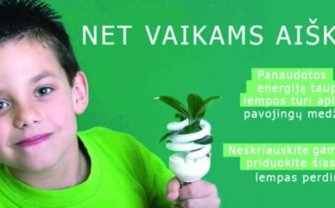 Perdegusios energiją taupančios lemputės kelia grėsmę