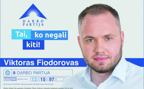 Balsuoti kviečia Viktoras Fiodorovas