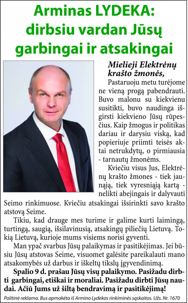 Dirbsiu vardan Jūsų!