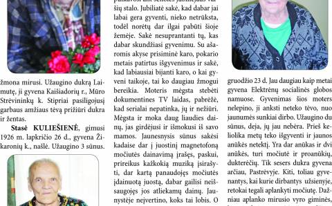 Pagerbti ilgaamžiai