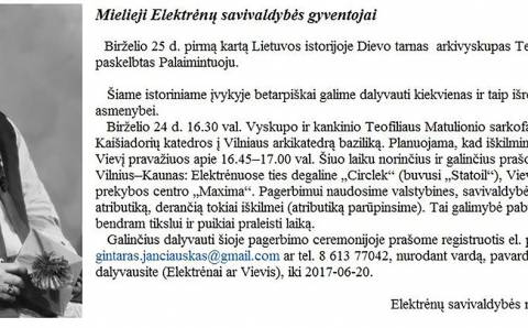 Arkivyskupas Teofilius Matulionis bus paskelbtas Palaimintuoju
