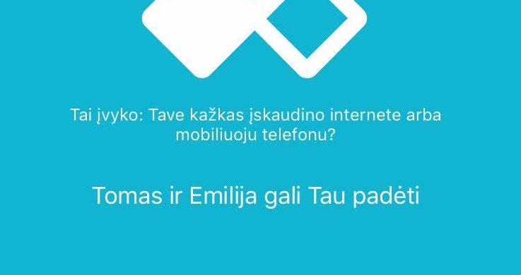 Mobilioji programėlė suteiks pirmąją pagalbą paaugliams, susidūrusiems su elektroninėmis patyčiomis