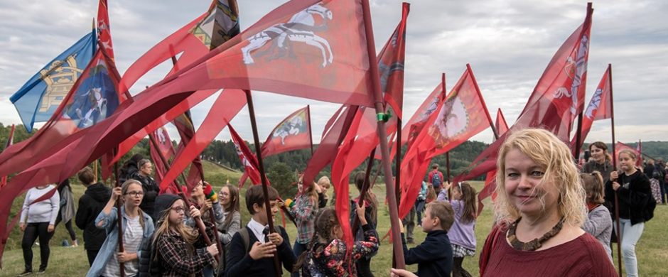 Vieviškių  „Vytis“ plevėsavo Kernavėje