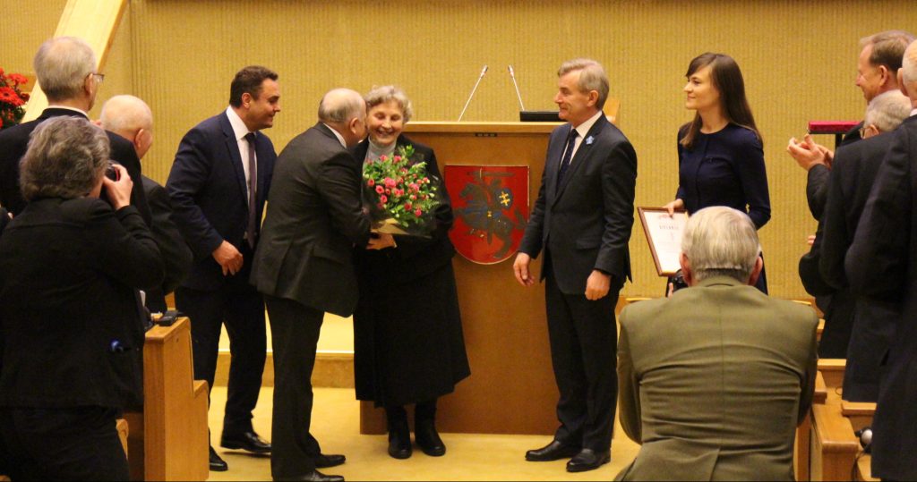 2017-ųjų Laisvės premija įteikta laisvės gynėjai, politinei kalinei Nijolei Sadūnaitei