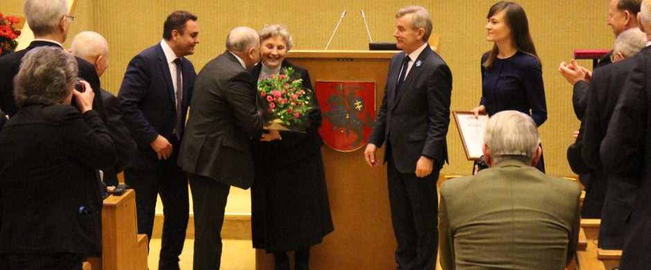 2017-ųjų Laisvės premija įteikta laisvės gynėjai, politinei kalinei Nijolei Sadūnaitei