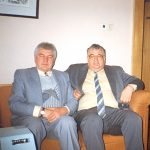 Į „Vakarinių naujienų“ redakciją dažnai užsukdavo garsus disidentas Antanas Terleckas (dešinėje). 1995 metai