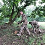 Malkų ruošimas Geibonių sodyboje