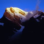 Čimtarga – aukščiausia Fanų kalnų viršūnė (apie 5500 m aukščio)