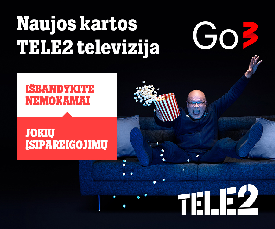 „Tele2“ pasiūlymas: olimpinės žaidynės per „Go3“ ir nuolaidos televizoriams