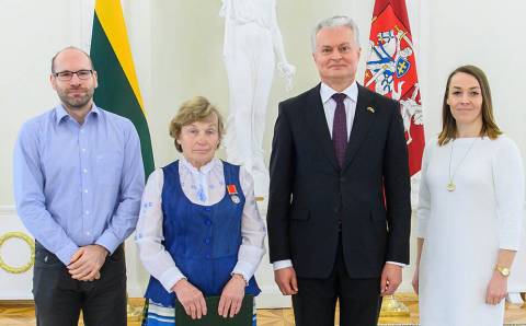 Dar vienas ordinas „Už nuopelnus Lietuvai“ atvežtas į Elektrėnų savivaldybę