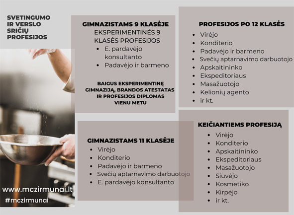 PMC „Žirmūnai“ kviečia studijuoti