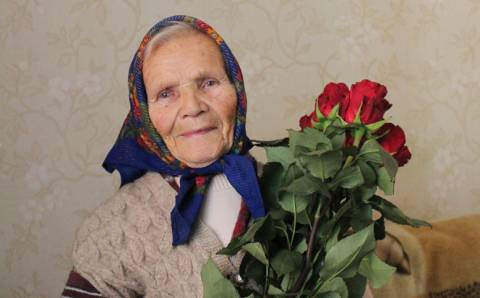 Kietaviškių seniūnijos gyventoja Janina Bliujūtė atšventė 90-ties metų jubiliejų