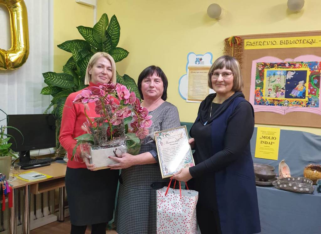 Šventinė edukacija Pastrėvyje „70 linkėjimų bibliotekai“
