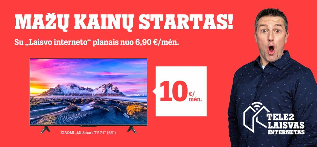 „Tele2“ pasiūlymai: Naujieji metai startuoja kartu su mažomis kainomis įrenginiams ir planams