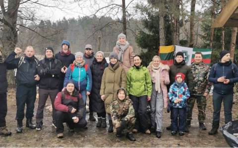 Elektrėnų savivaldybės visuomenės sveikatos biuras organizavo žiemos žygį