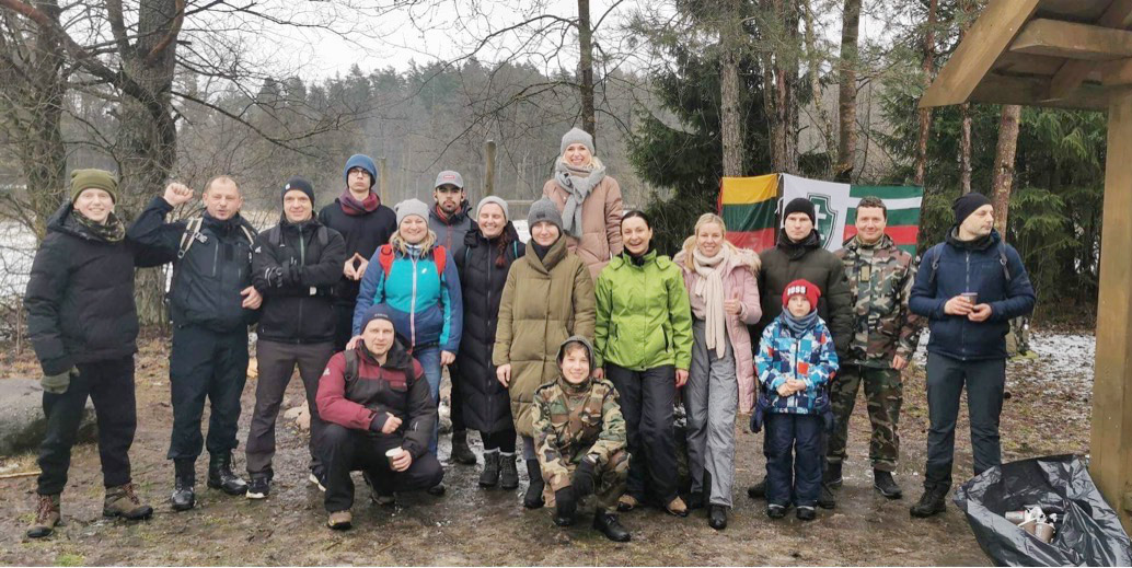 Elektrėnų savivaldybės visuomenės sveikatos biuras organizavo žiemos žygį