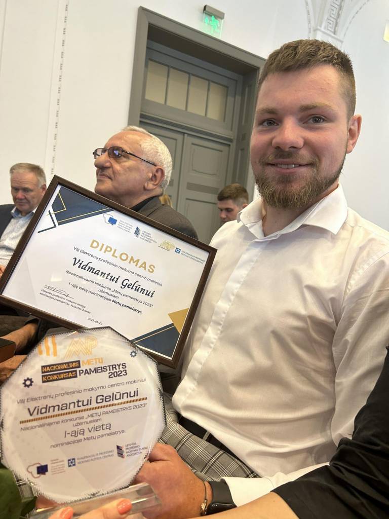 Metų pameistrio titulas – profesinio mokymo centro absolventui