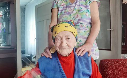 Kietaviškių seniūnijos gyventoja Veronika Bliujienė atšventė 90 metų jubiliejų