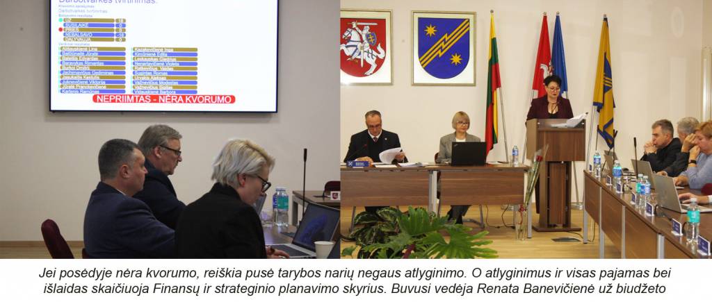 Tarybos narys nėra savanoris – jam už darbą mokamas atlyginimas