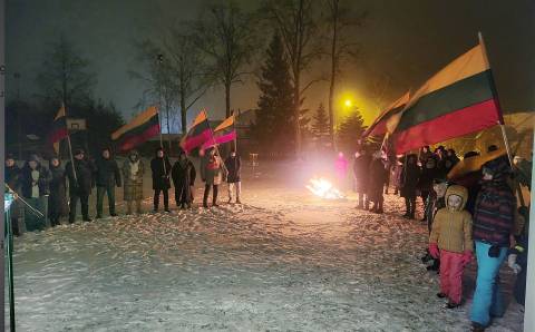 Patriotiškų kietaviškiečių pūga neišgąsdino