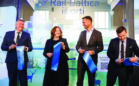 „Rail Baltica“ Kauno geležinkelio stotyje atidarė pirmąjį Lietuvoje informacijos centrą