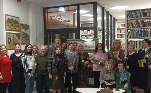 Literatų renginys Vievio bibliotekoje