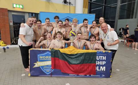 Šiaurės šalių jaunių ir jaunimo vandensvydžio čempionatuose – lietuvių dominavimas