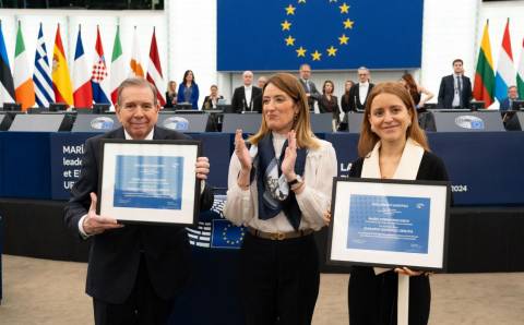 Sacharovo premija įteikta  Venesuelos opozicijai