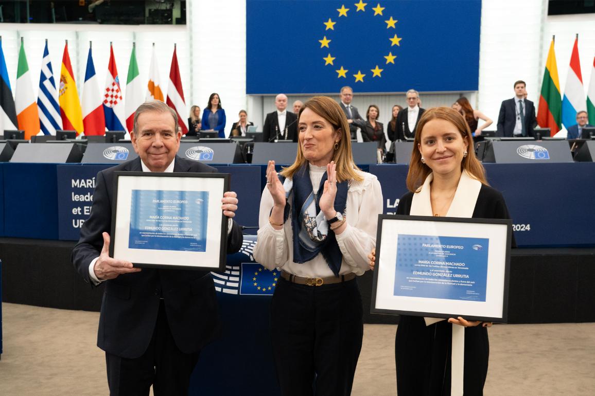 Sacharovo premija įteikta  Venesuelos opozicijai