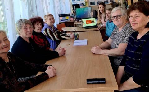 Pylimų bibliotekoje:mokymai vyresnio amžiaus žmonėms