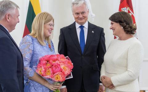 Ordinu „Už nuopelnus Lietuvai“ apdovanota kraštietėEgidija Vaicekauskienė