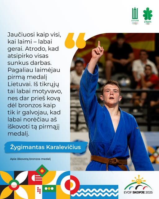 Medalis iš Šiaurės Makedonijos – į Elektrėnus