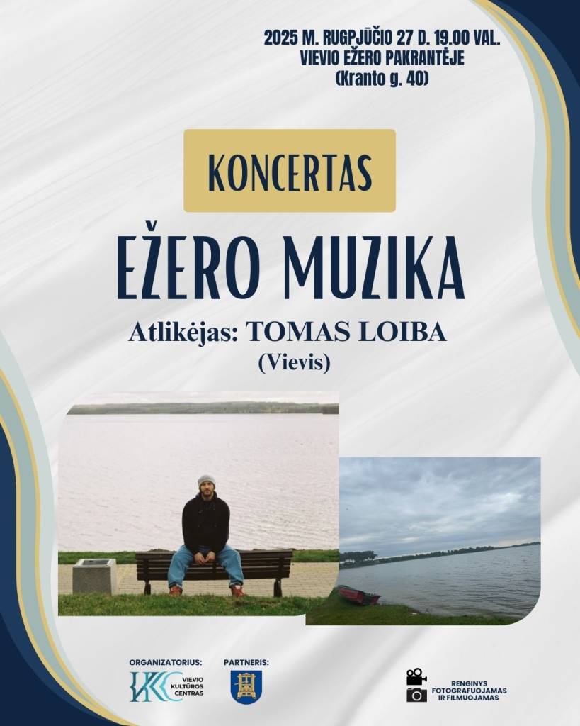Koncertas „Ežero muzika“. Atlikėjas Tomas Loiba