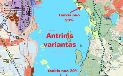 Ant marių krantelių statys daug namelių