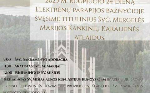 Tituliniai Švč. Mergelės Marijos Kankinių Karalienės atlaidai
