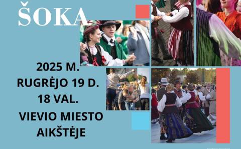Rugsėjo 19 d. šoks visa Lietuva