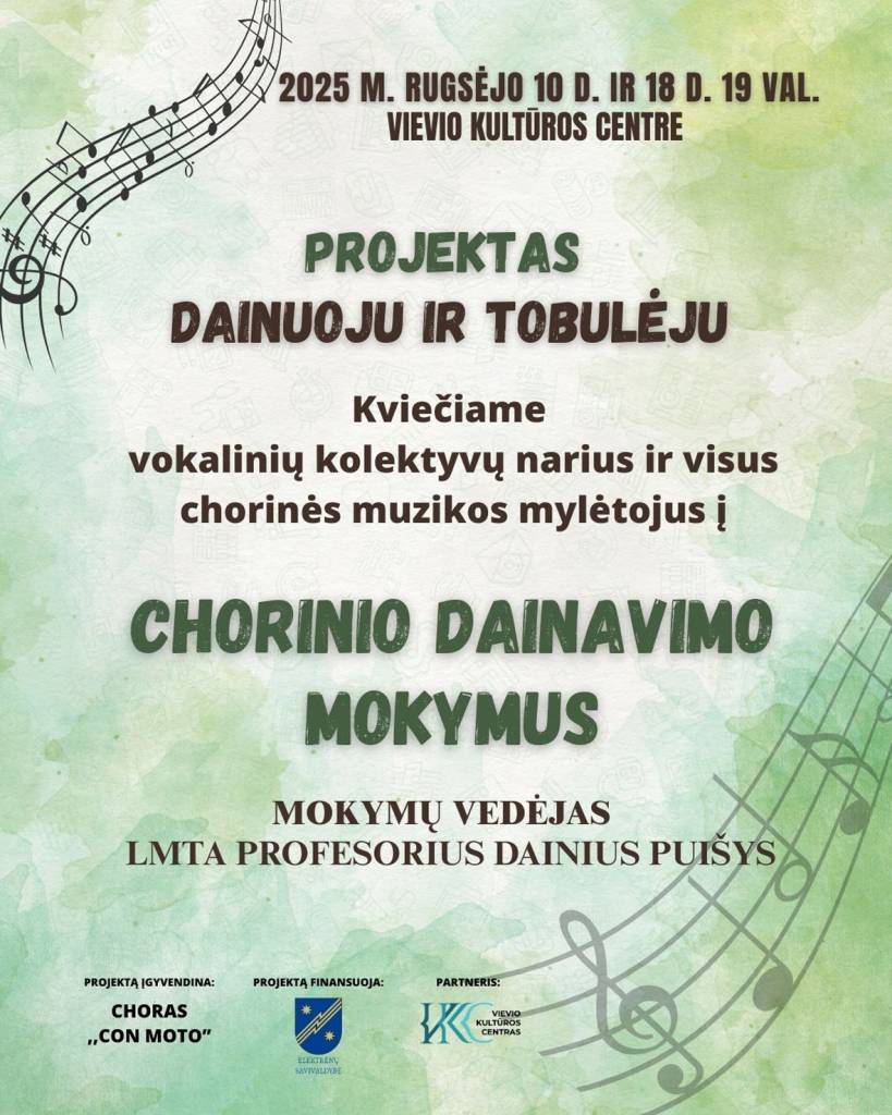 Chorinio dainavimo mokymai