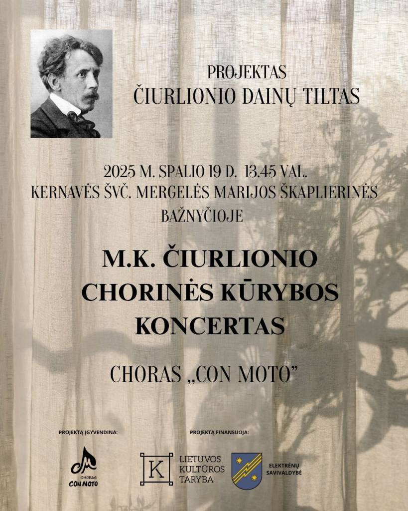 M. K. Čiurliono chorinės kūrybos koncertas Kernavėje