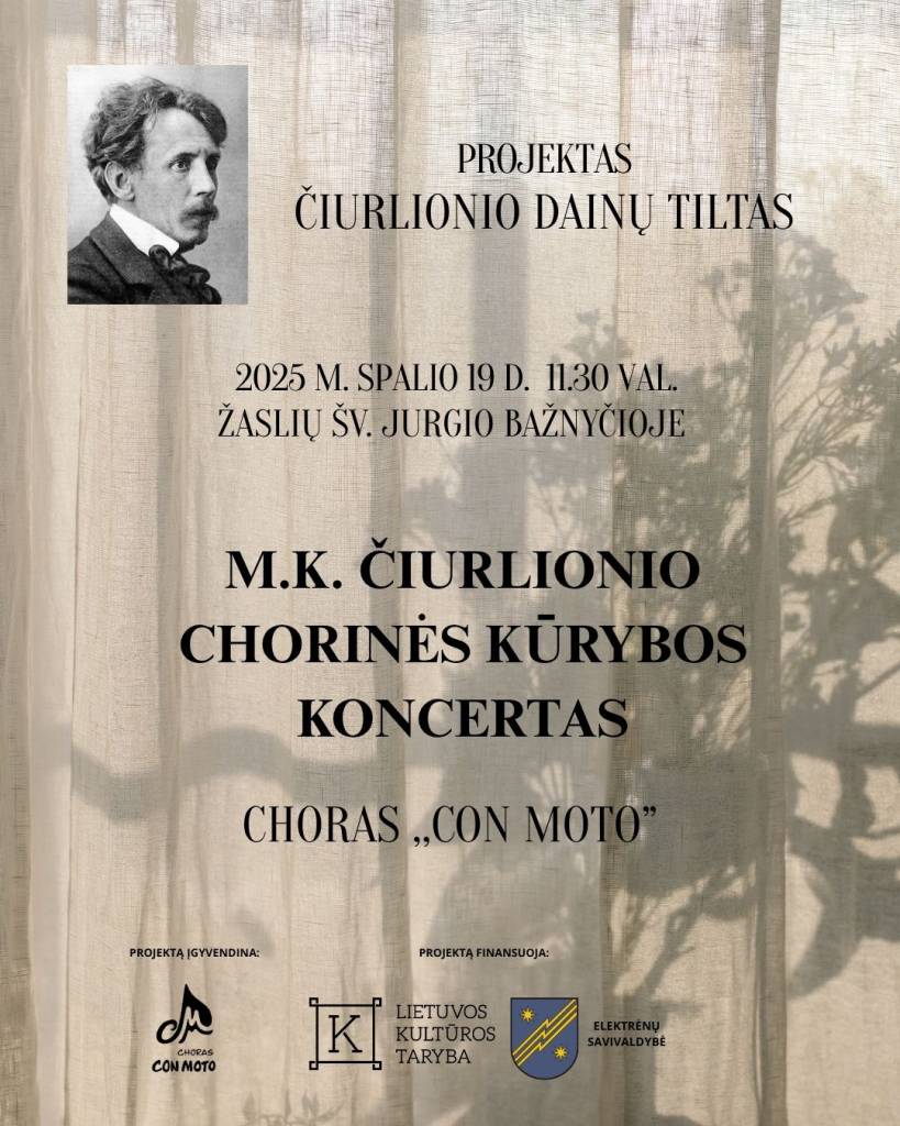 M. K. Čiurliono chorinės kūrybos koncertas Žąsliuose