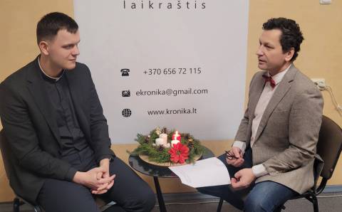 Kun. Tautvydas Dikčius: linkiu gyventi viltimi ir džiaugtis, ką gyvenime Jums Viešpats Jėzus duoda