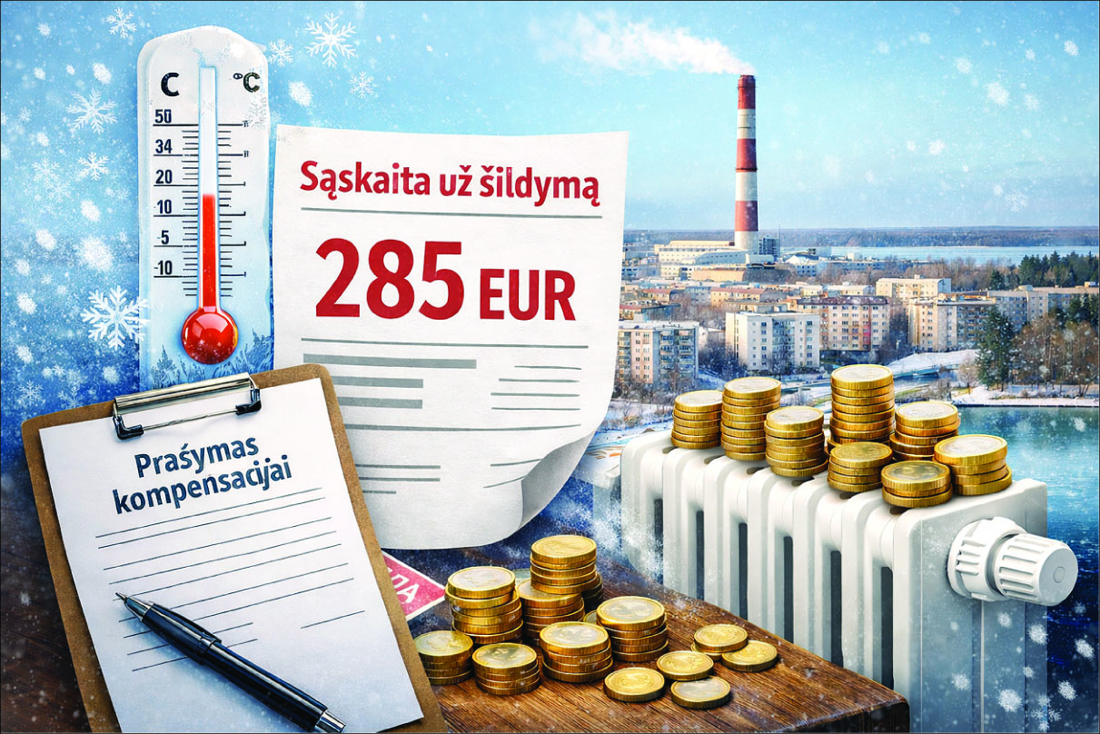 Šildymo kainų kontrastai